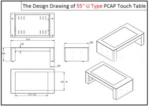 design drawing of touch table