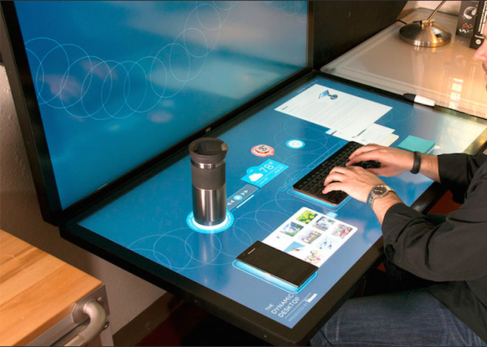 giant touch screen table