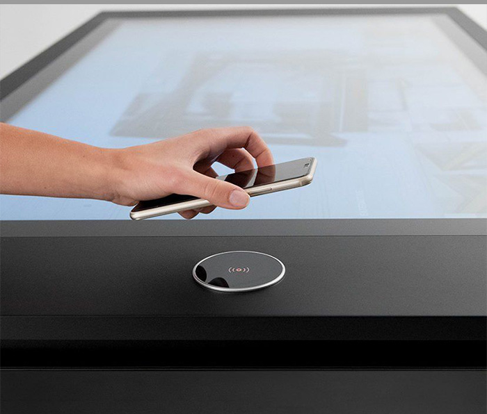 touch sensitive coffee table