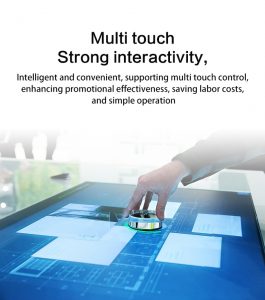 multitouch coffee table with android