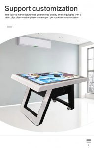 smart coffee table touch screen