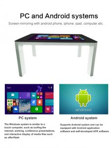 smart touch coffee table