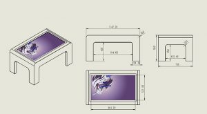 touch screen table top